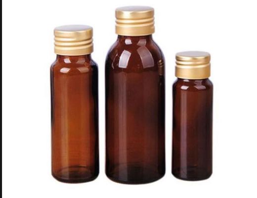 Chai dung dịch uống 250ml Màu hổ phách Lọ đúc bằng thủy tinh Soda chanh