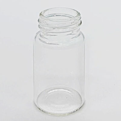 Borosilicate 5.0 Thủy tinh trong suốt 15ml Nắp vặn chiều cao 50mm