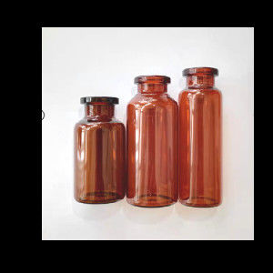Trung tính Borosilicate màu hổ phách Lọ thủy tinh Chai lọ thủy tinh nhỏ ODM