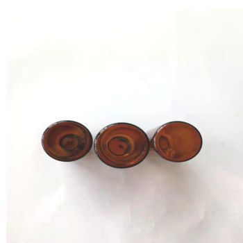 Lọ thủy tinh phun màu hổ phách USP với nút cao su