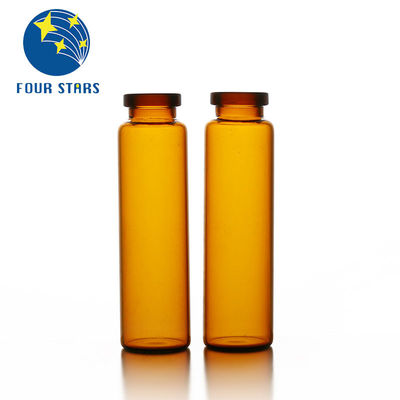 Chai chất lỏng bằng miệng chịu nhiệt màu hổ phách Lọ thủy tinh 15ml