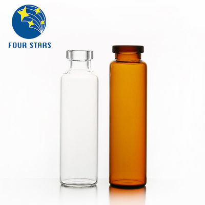Chất lỏng uống Chai thủy tinh nhỏ màu hổ phách 20ml Lọ thủy tinh nắp vặn ISO15378