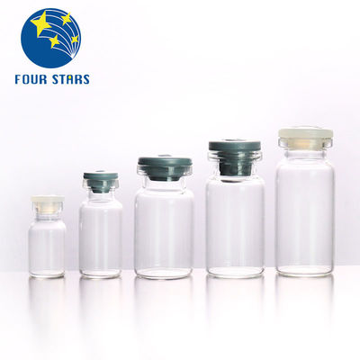 Nút cao su Lọ thủy tinh trong suốt và màu hổ phách