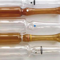 Hộp đựng thuốc dạng lỏng Borosilicate 5.0 màu hổ phách bằng thủy tinh rỗng