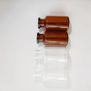 Dược phẩm Lọ thủy tinh nhỏ Borosilicate Hổ phách trong suốt Lọ thủy tinh 20 Ml