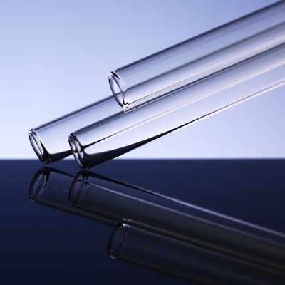 Chỉ số khúc xạ cao Ống thủy tinh borosilicate tròn 1250-1800mm Chiều dài