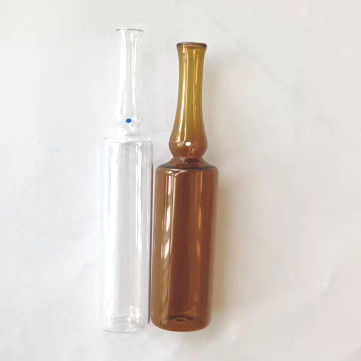 Ống thủy tinh rỗng màu hổ phách trong suốt 10ml để tiêm